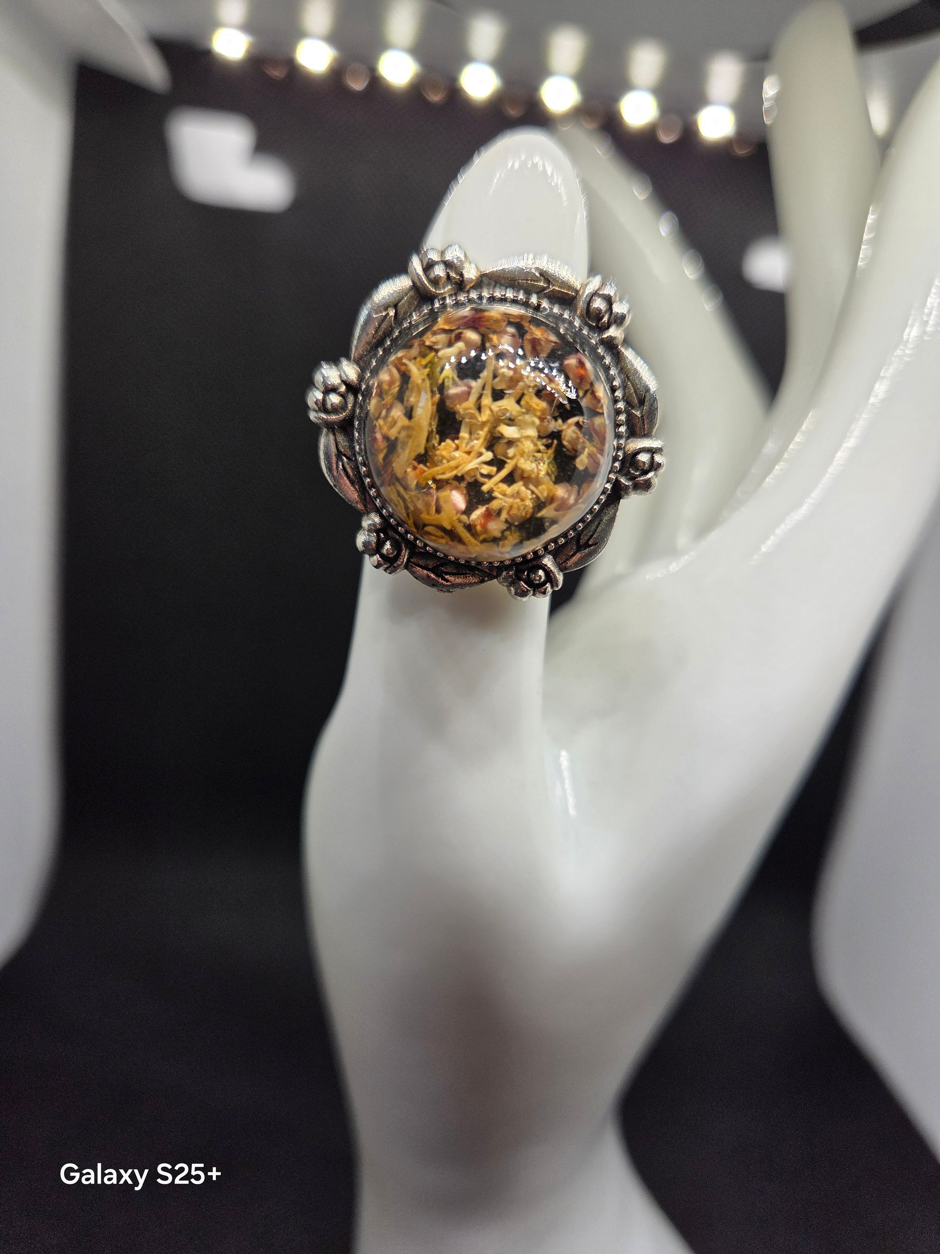 Tiny bones in resin