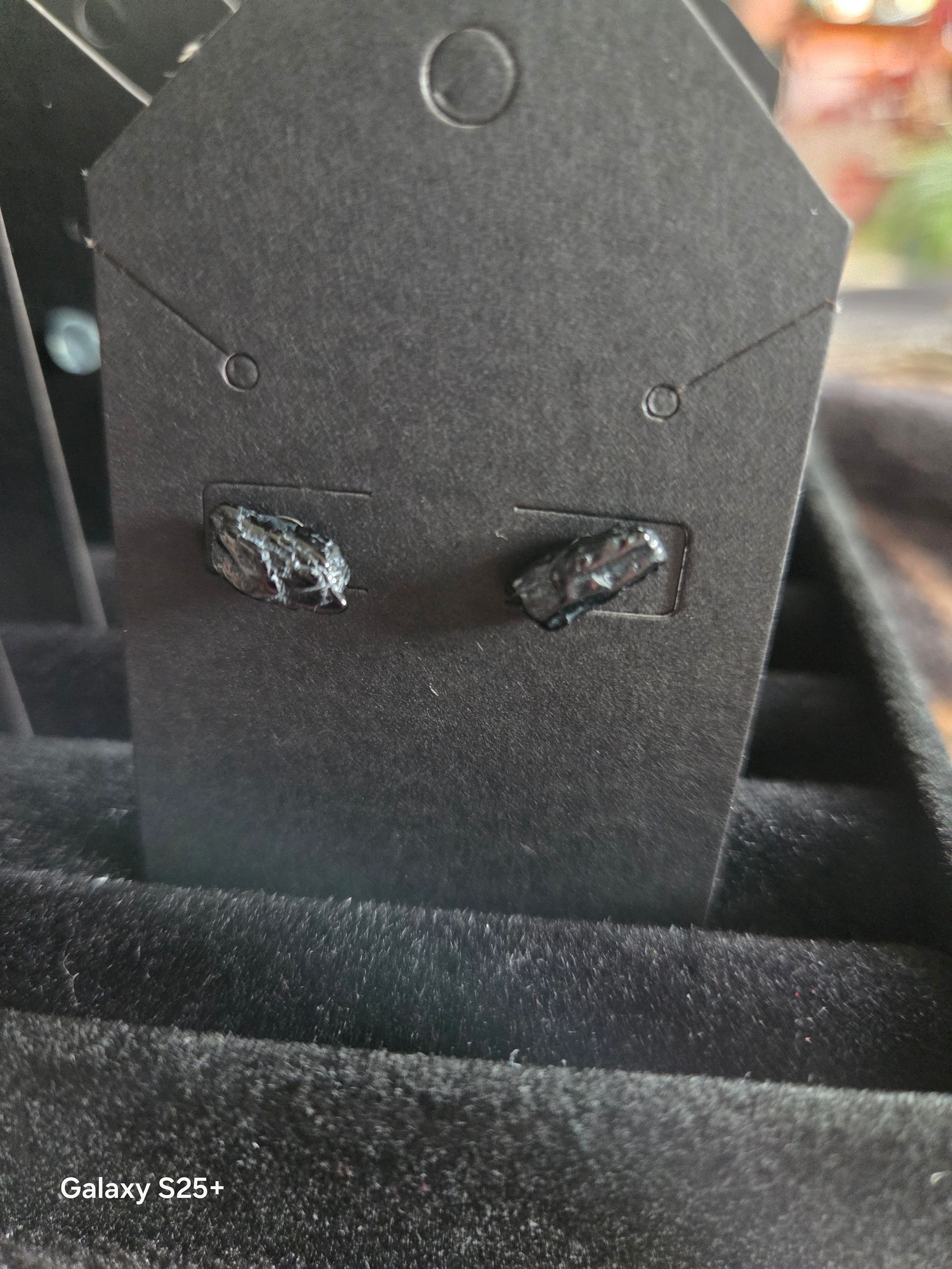 Black Tourmaline Studs