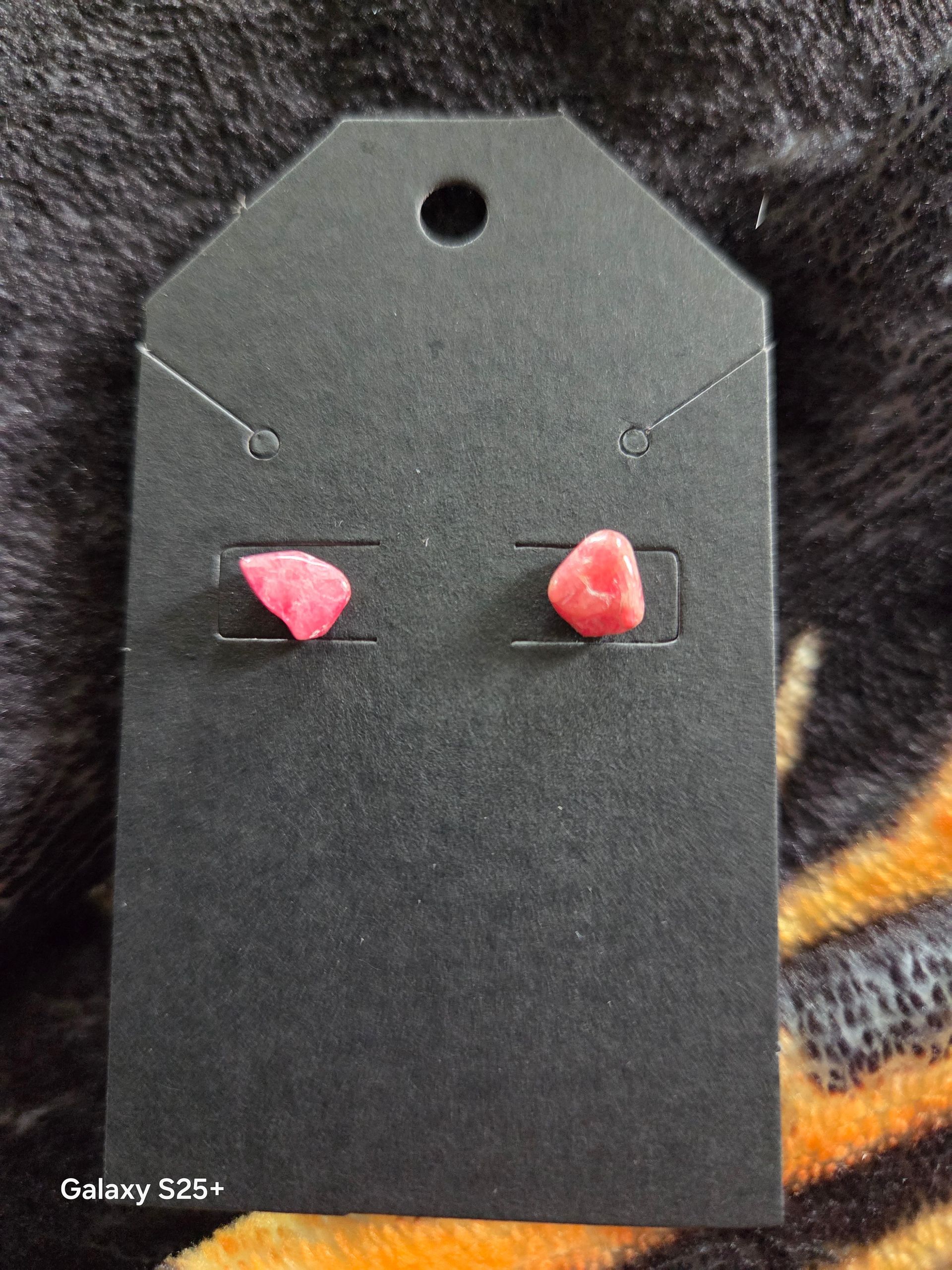 Rhodonite Studs