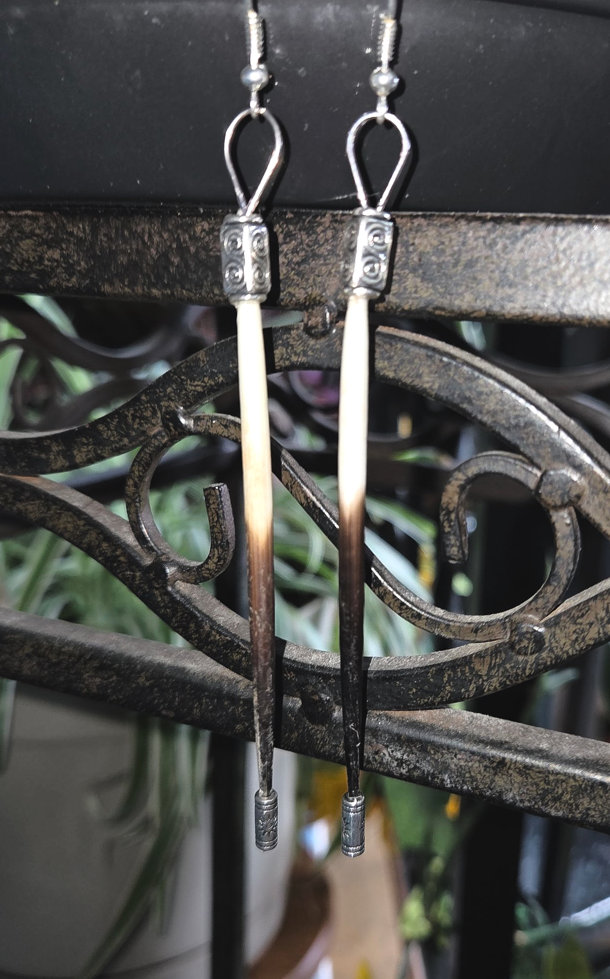 African Porcupine Quill Danglers