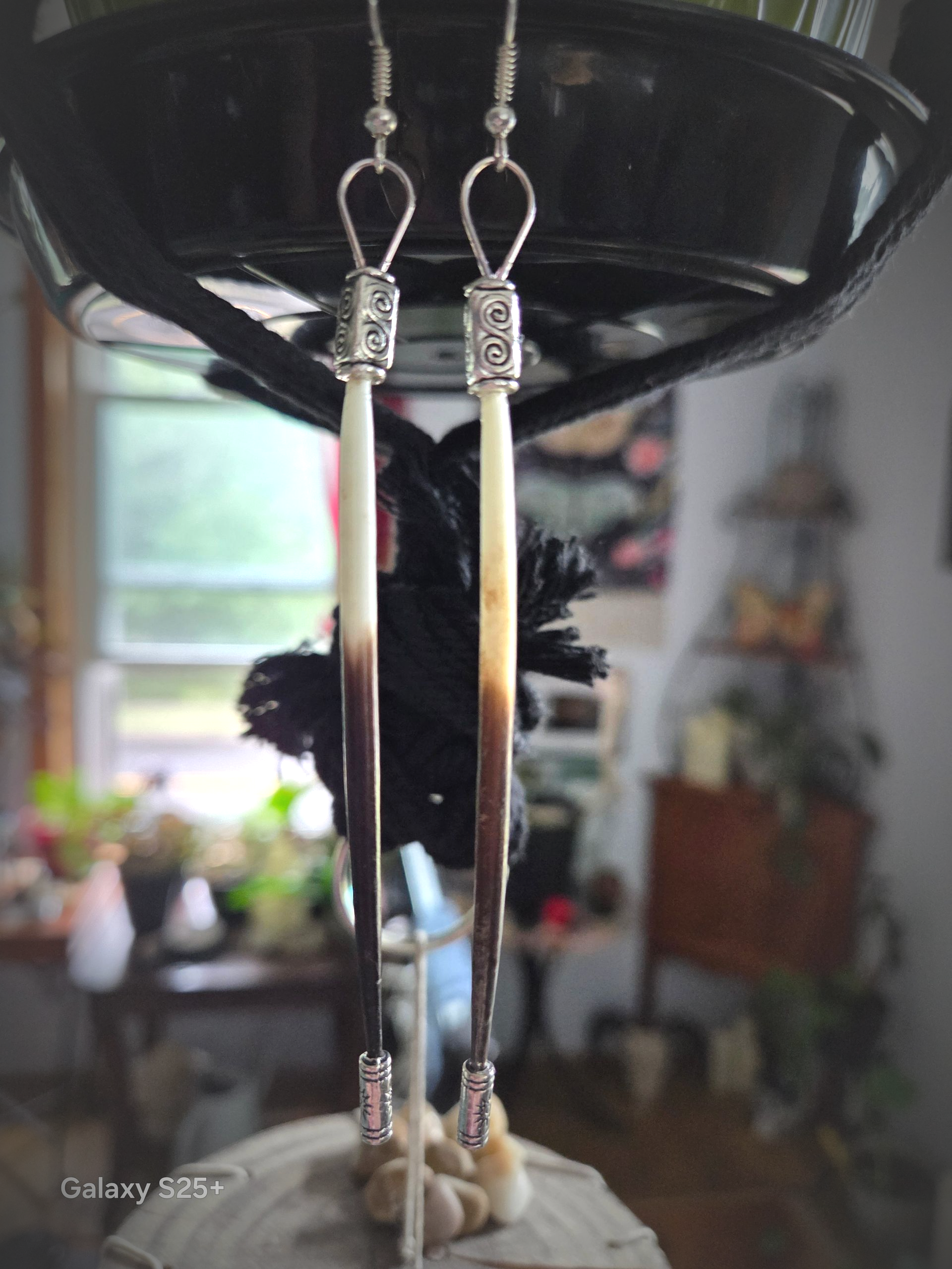 African Porcupine Quill Danglers