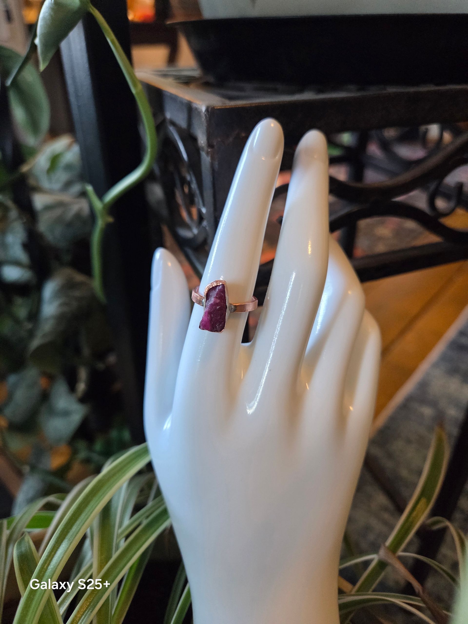 Raw Ruby Ring