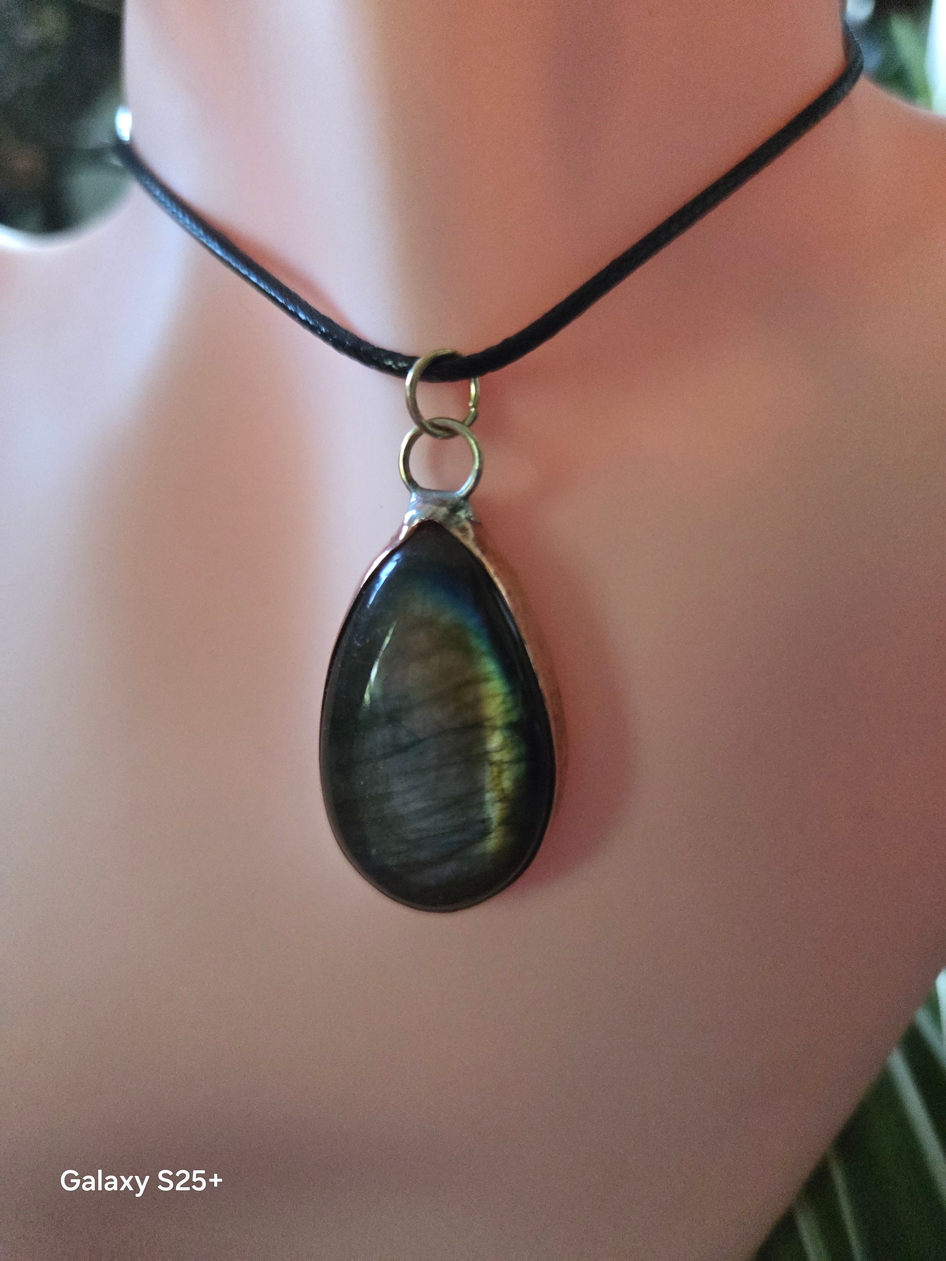 Teardrop Labradorite Necklace