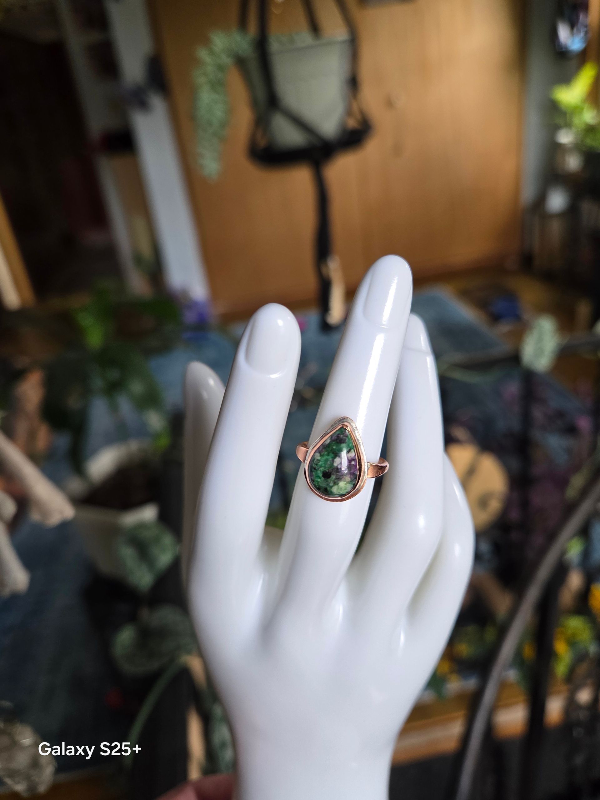 Ruby in Zoisite Ring