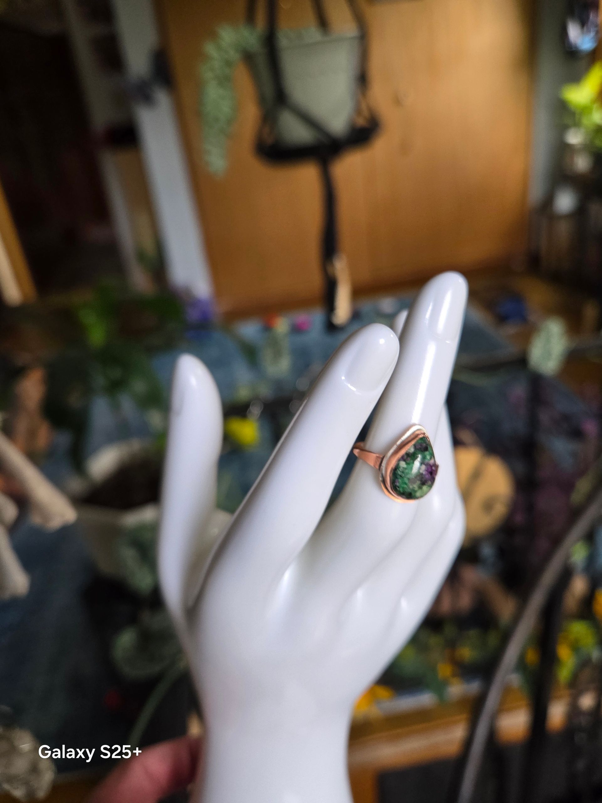 Ruby in Zoisite Ring