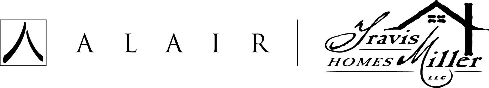 Logo strip with black and gray brand names, including Alair, Travis Homes, and Miller.