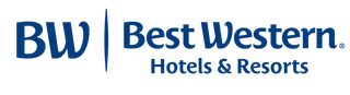 Best Western Hotels & Resorts logo in blue on a white background