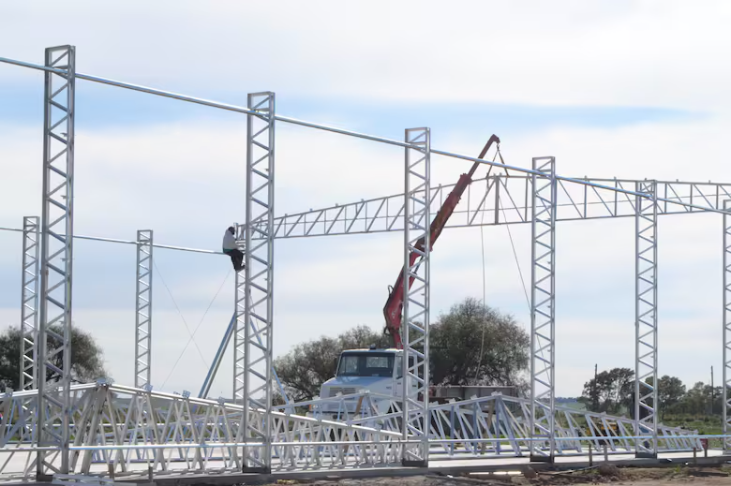 Así se armaron las instalaciones de la cooperativa