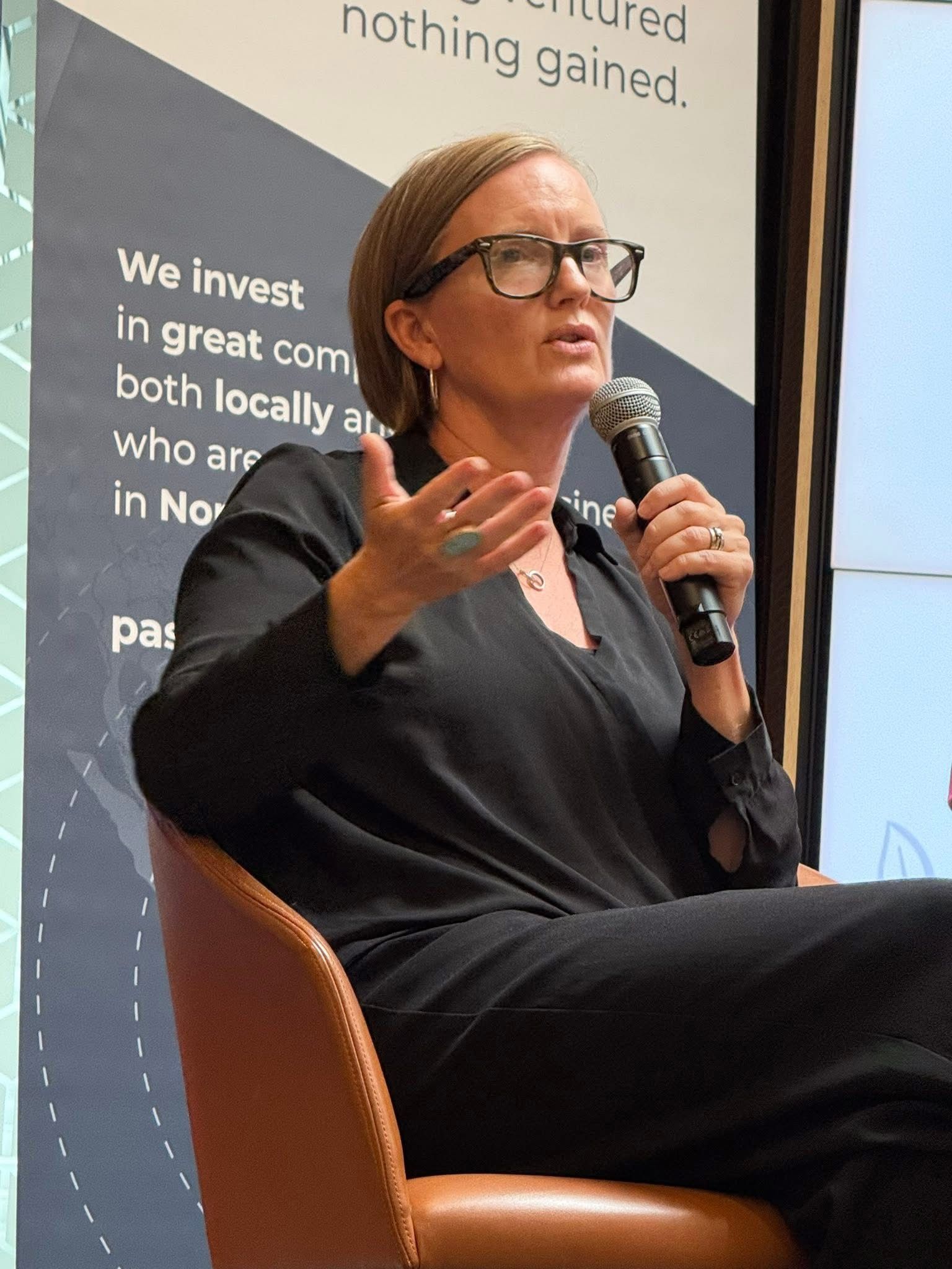 Anna Goat giving a keynote and being part of a Panel at International Womens Day. 