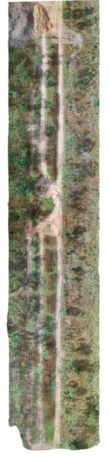Orthmosaic mapping of infrastructure corridor in the Northern Territitory