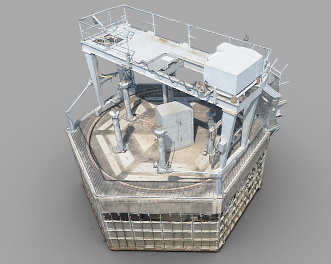 3D model digital twin of utility water infrastructure Inlet Tower in the Northern Territory