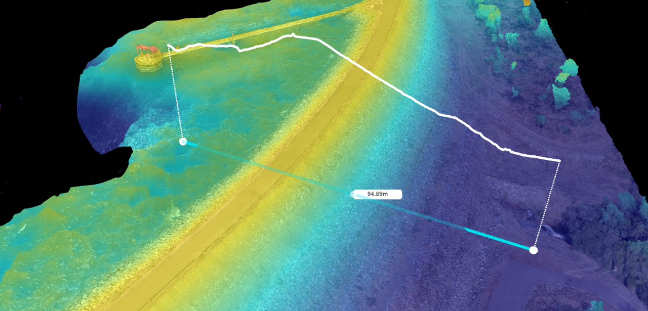 Aerial drone orthmosaic mapping data