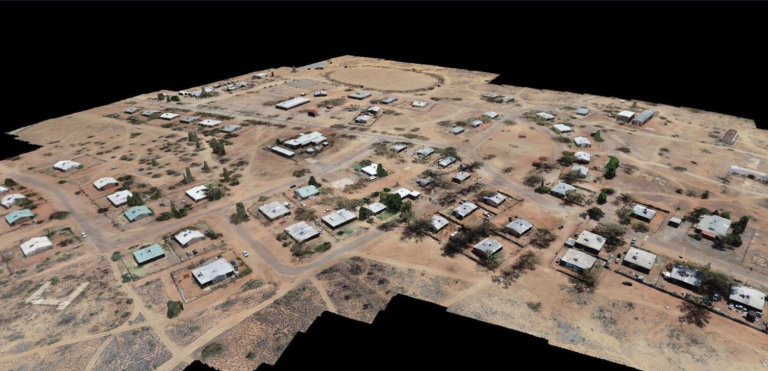 Orthomosaic model of entire remote Northern Territory community captured and generated by Rise. 