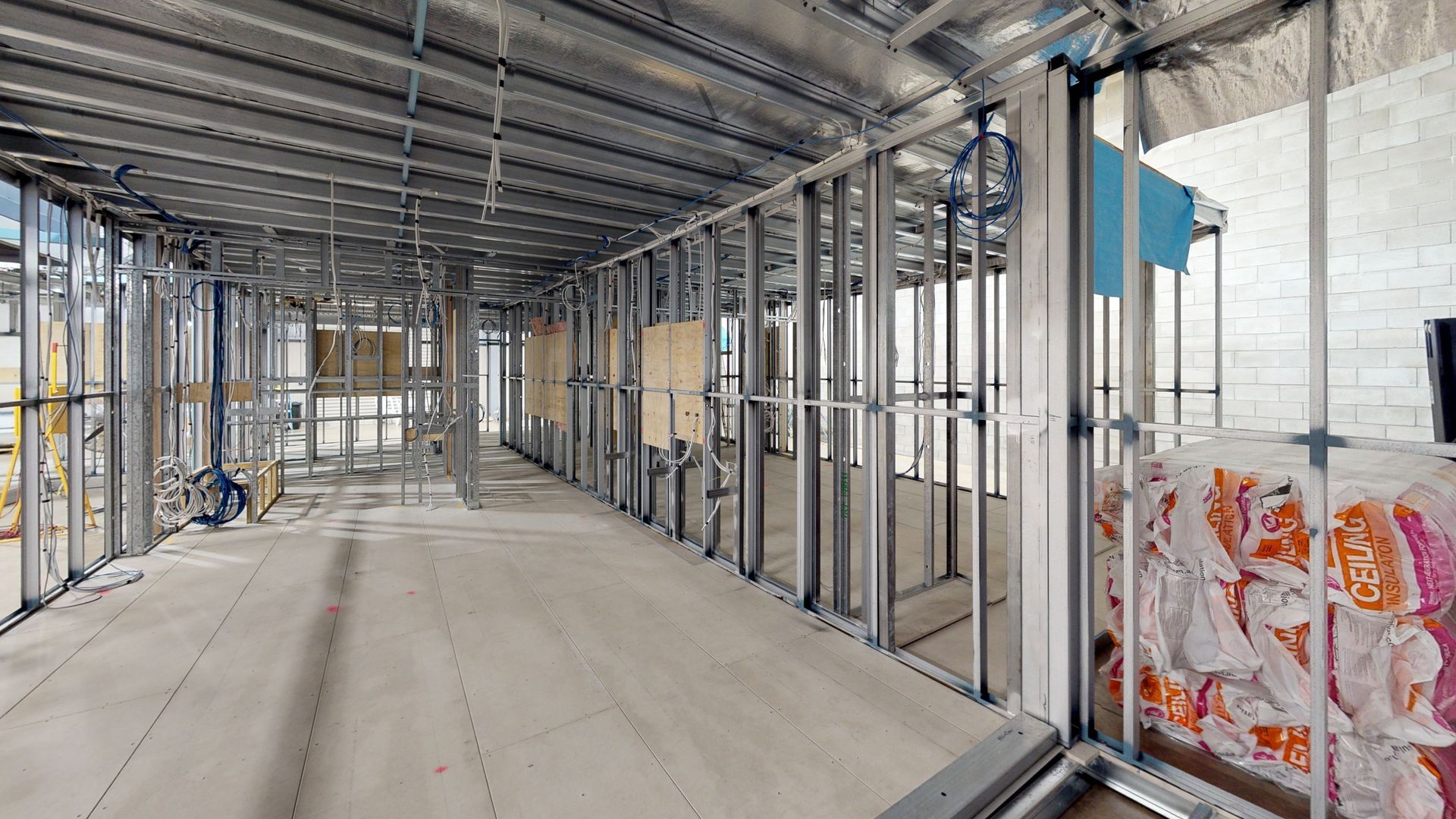 Digital twin of first stage of a construction project used as part of the contract management practices.