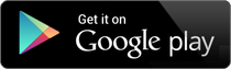 Google Play download badge with multicolored play icon on a black background