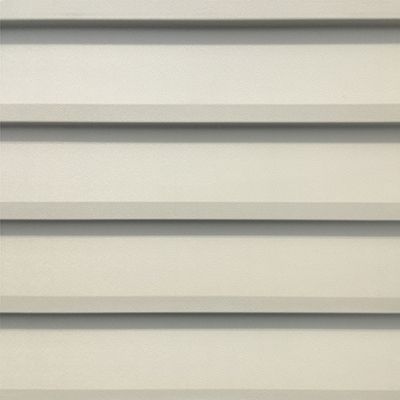 Horizontal siding with beige panels and darker horizontal grooves.