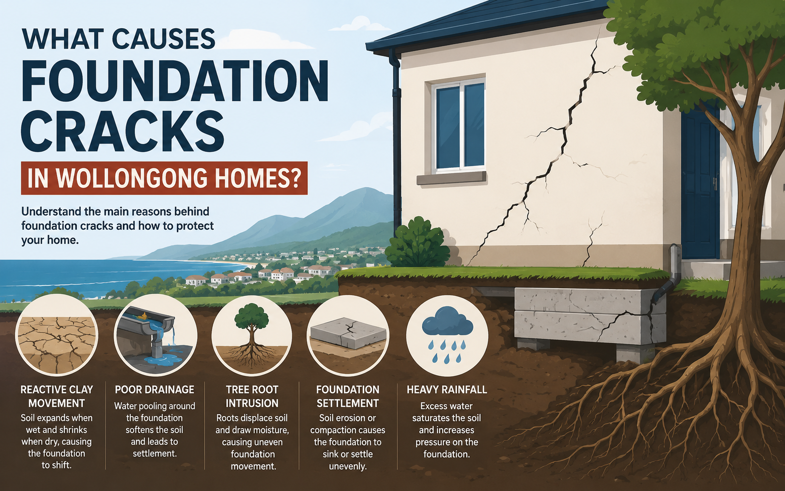 Foundation cracks in Wollongong
