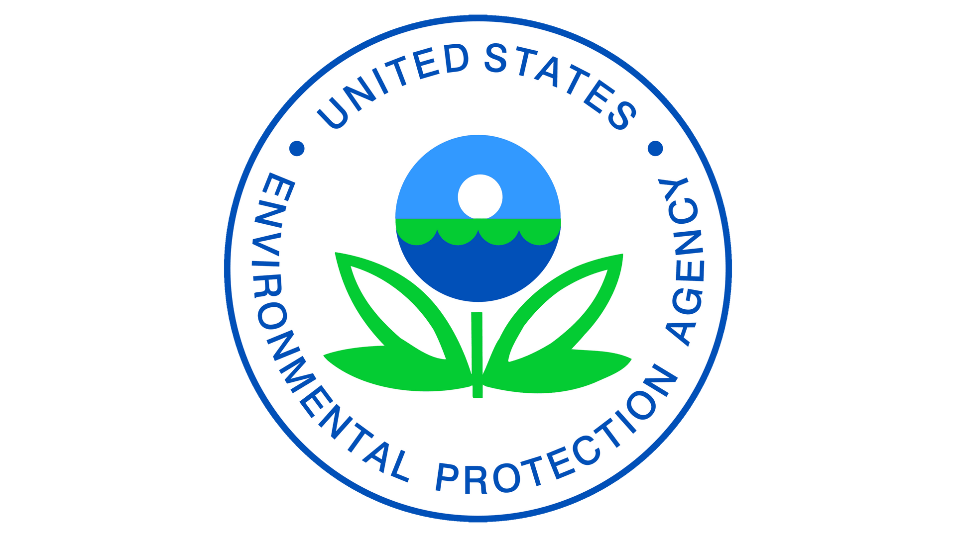 U.S. Environmental Protection Agency seal with blue and green circular logo and leaves