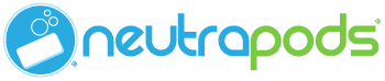Neutropods logo with blue text and icon on a light background