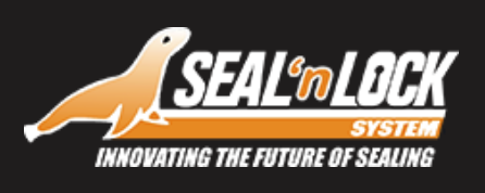 SEAL'n LOCK SYSTEM logo with orange seal graphic and tagline, “Innovating the Future of Sealing”