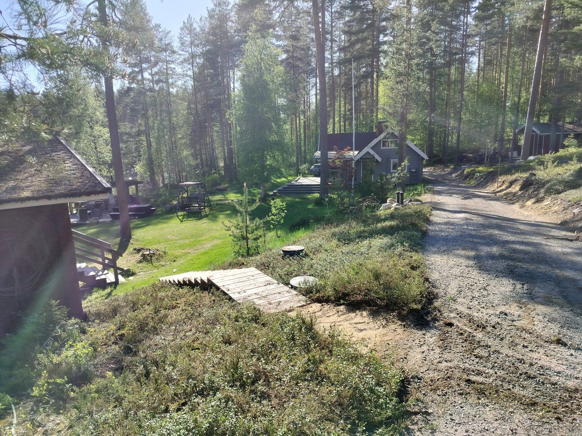 mökin rinne kuntalla vuorattuna