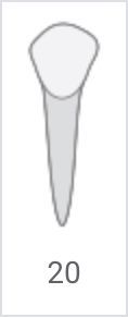 White golf club icon labeled 20
