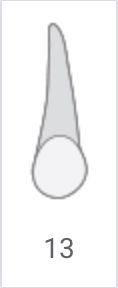 Gray teardrop-shaped icon labeled 13 underneath