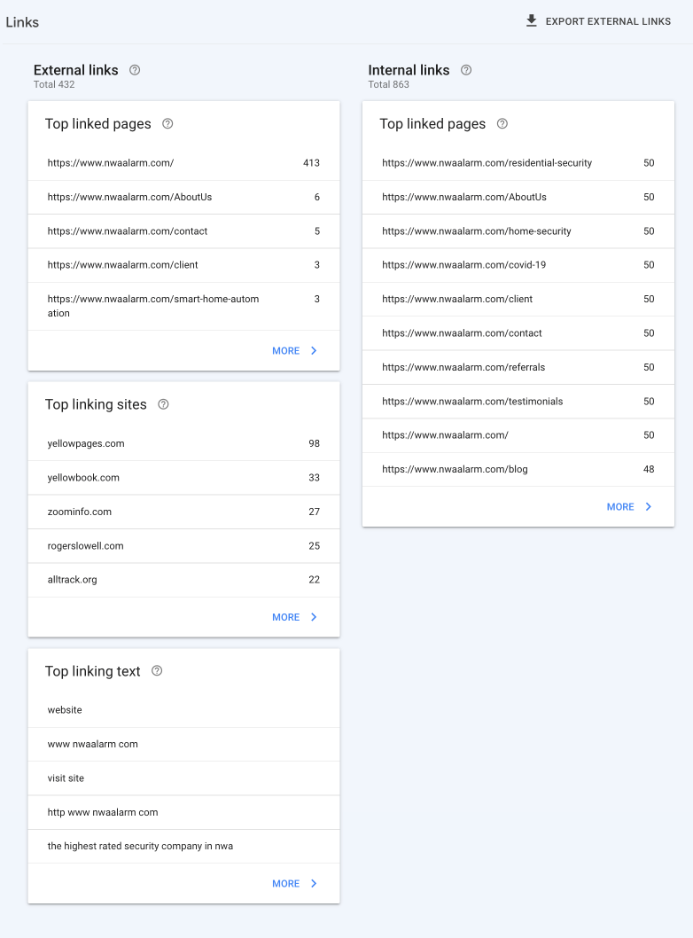 Blurred mobile app settings screen with multiple white cards and toggle menus on a light background