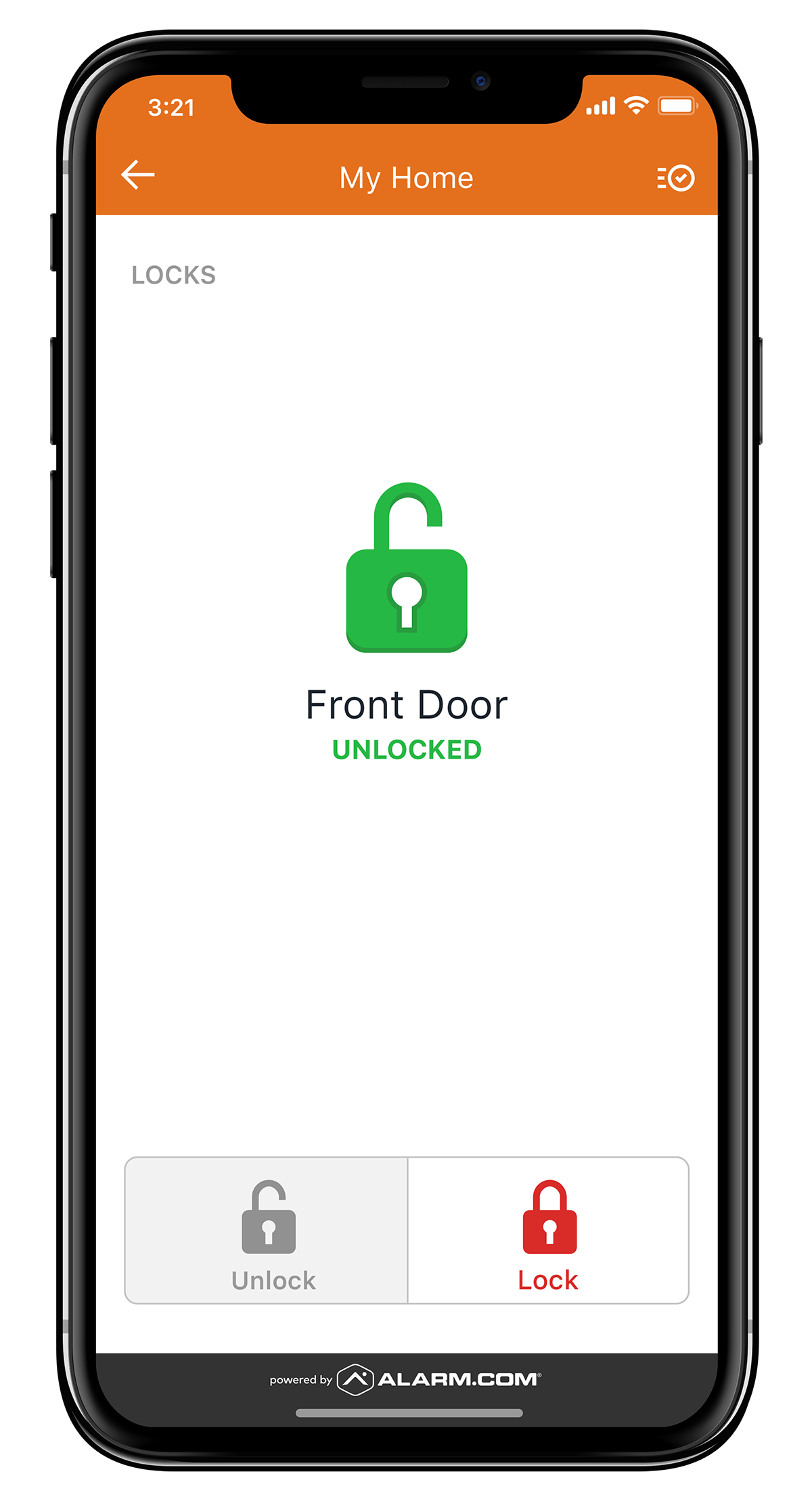 Smart Lock Front Door Unlocked