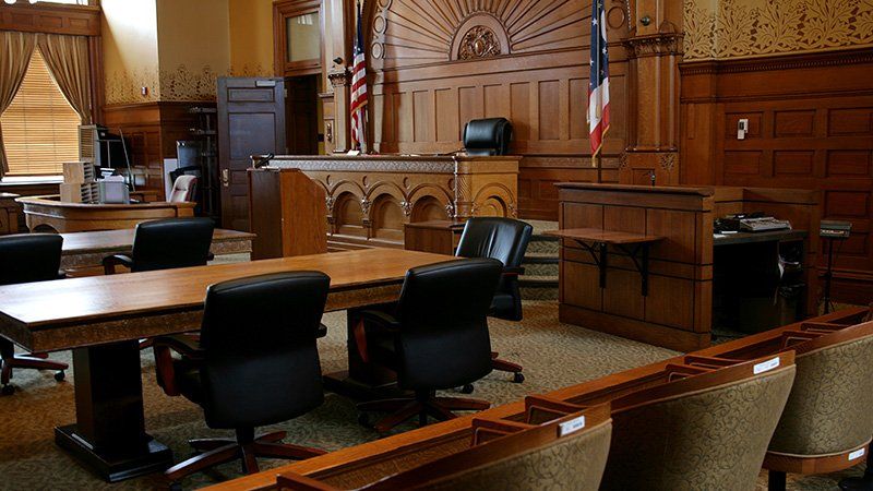 empty courtroom