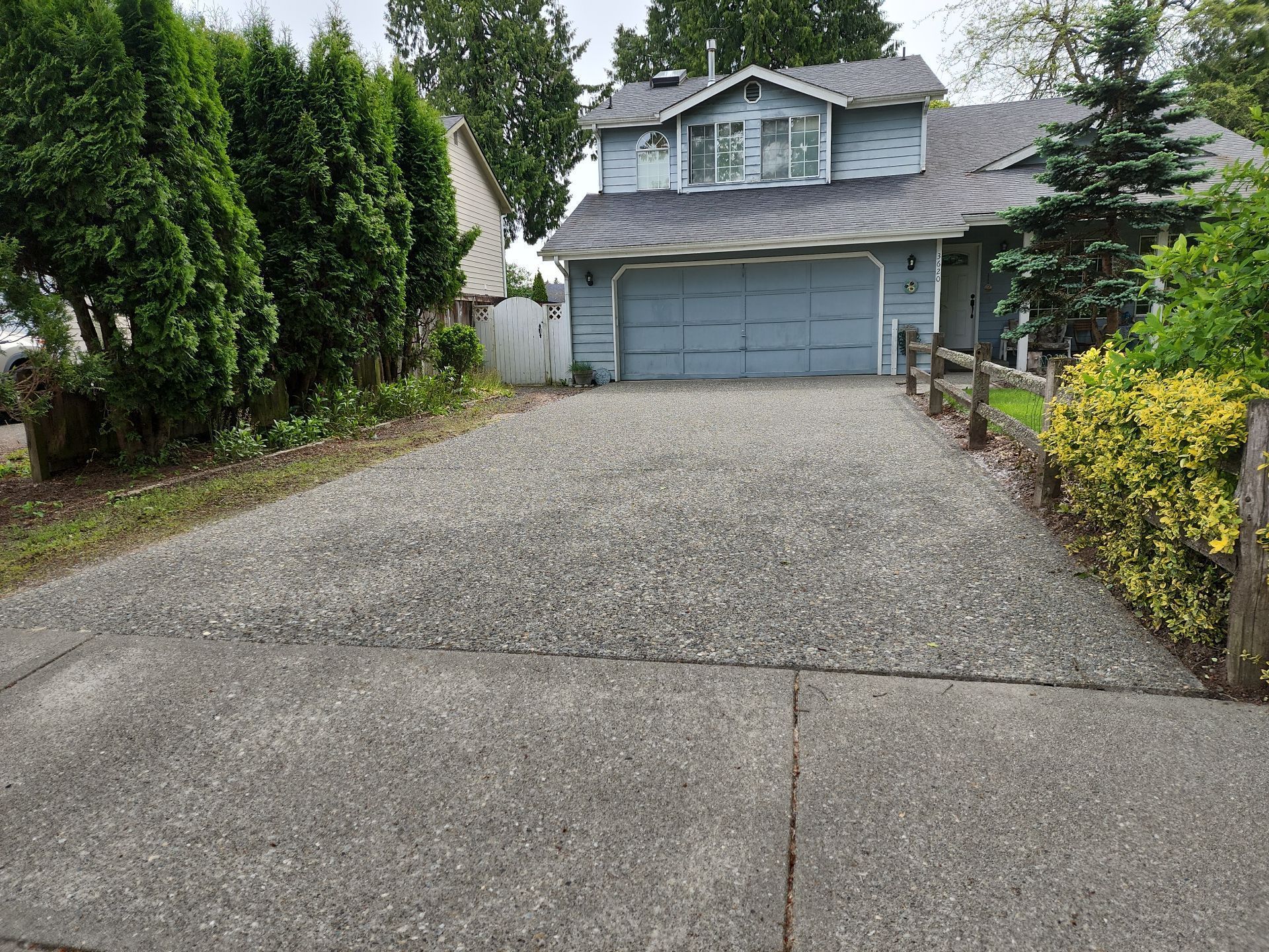 after driveway pressure washing tacoma