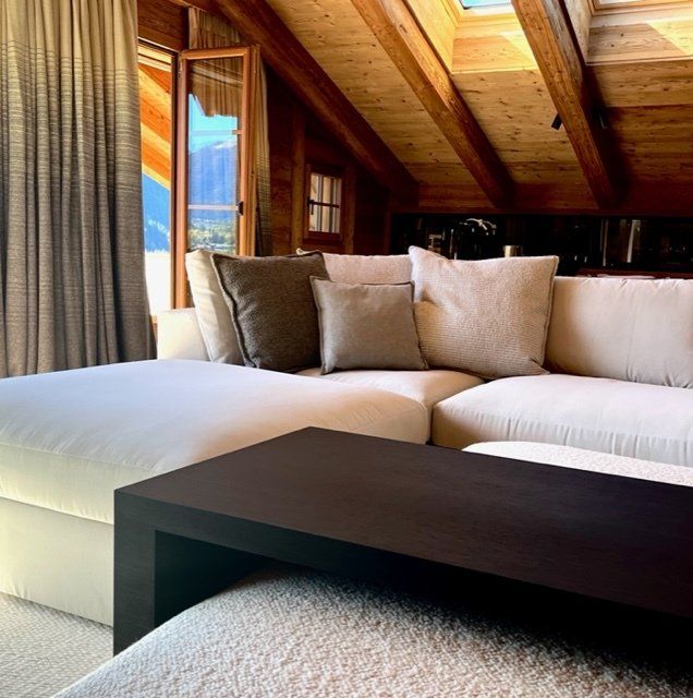 Salon avec mobilier gstaad ars vivendi genève