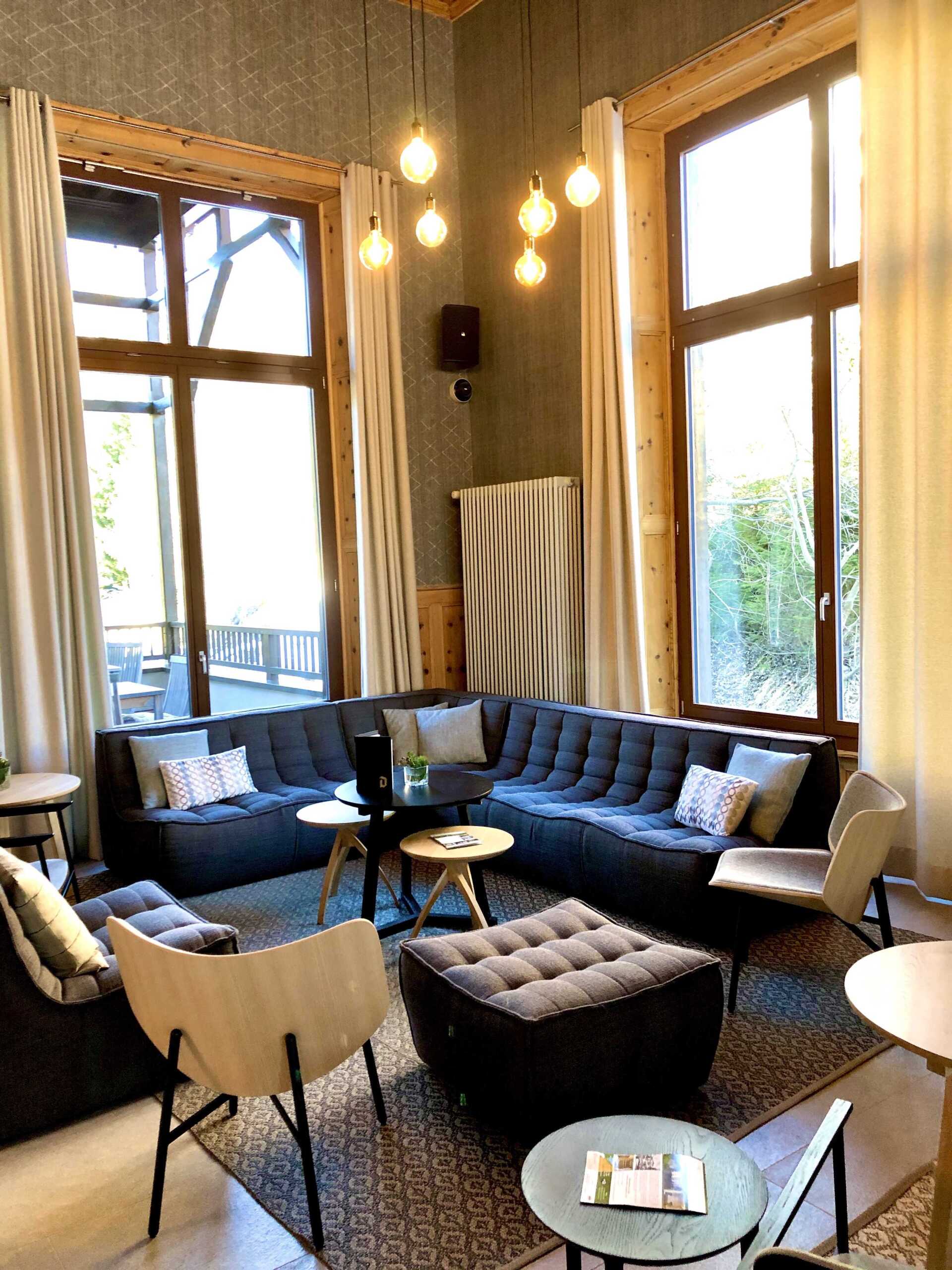 Zone de repos villars hôtel vue d'ensemble