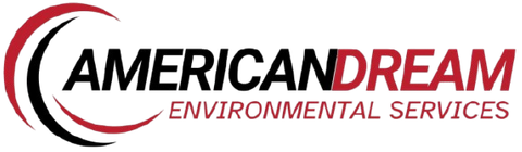 Americandream Environmental Services logo in black, red, and gray