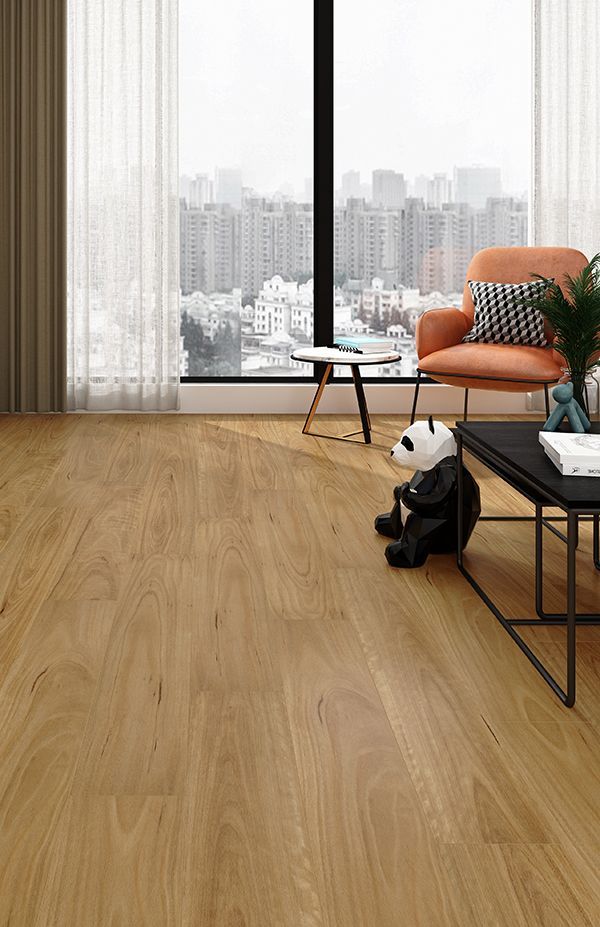 A Living Room With A Wooden Floor — Mid Coast Flooring & Blinds In Taree, NSW