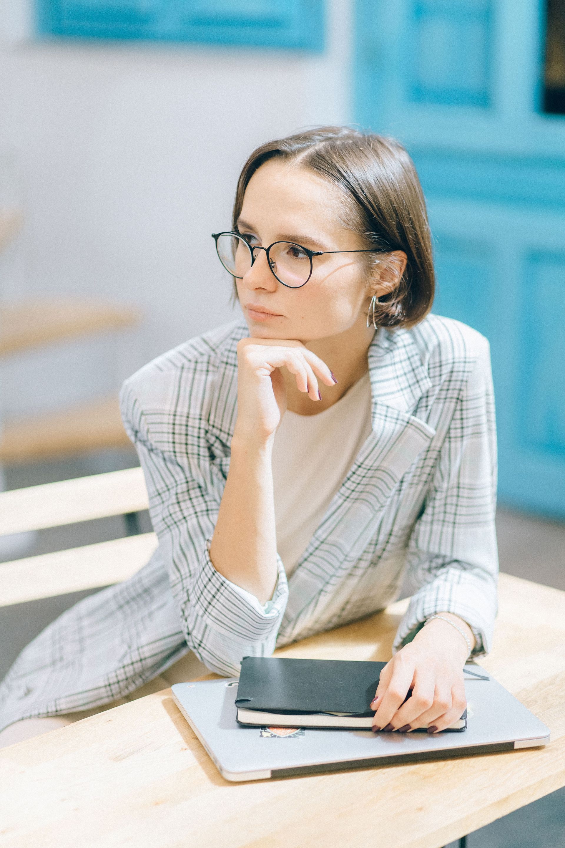 Professional woman in quiet resolve, ready to start dating again after divorce