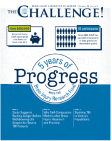 A poster that says the challenge 5 years of progress