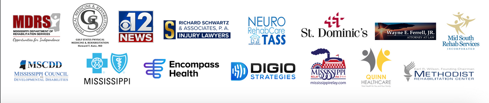 A bunch of different logos on a white background