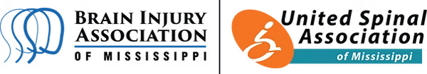 Brain Injury Association of Mississippi & United Spinal Association of Mississippi logo