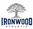 Ironwood Athletic logo with a gray tree above navy text