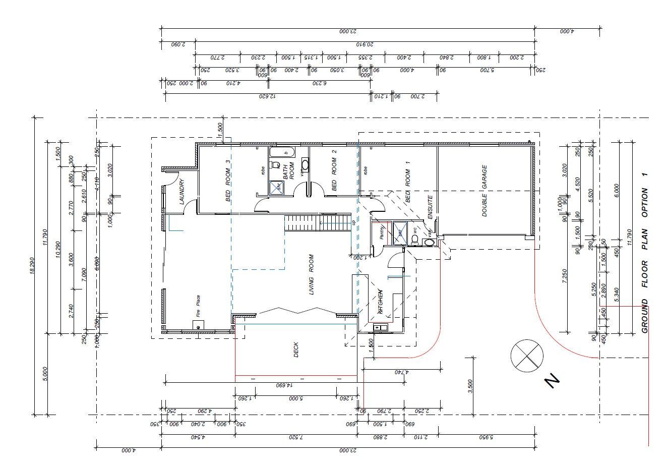 A house icon is sitting on top of a house plan.