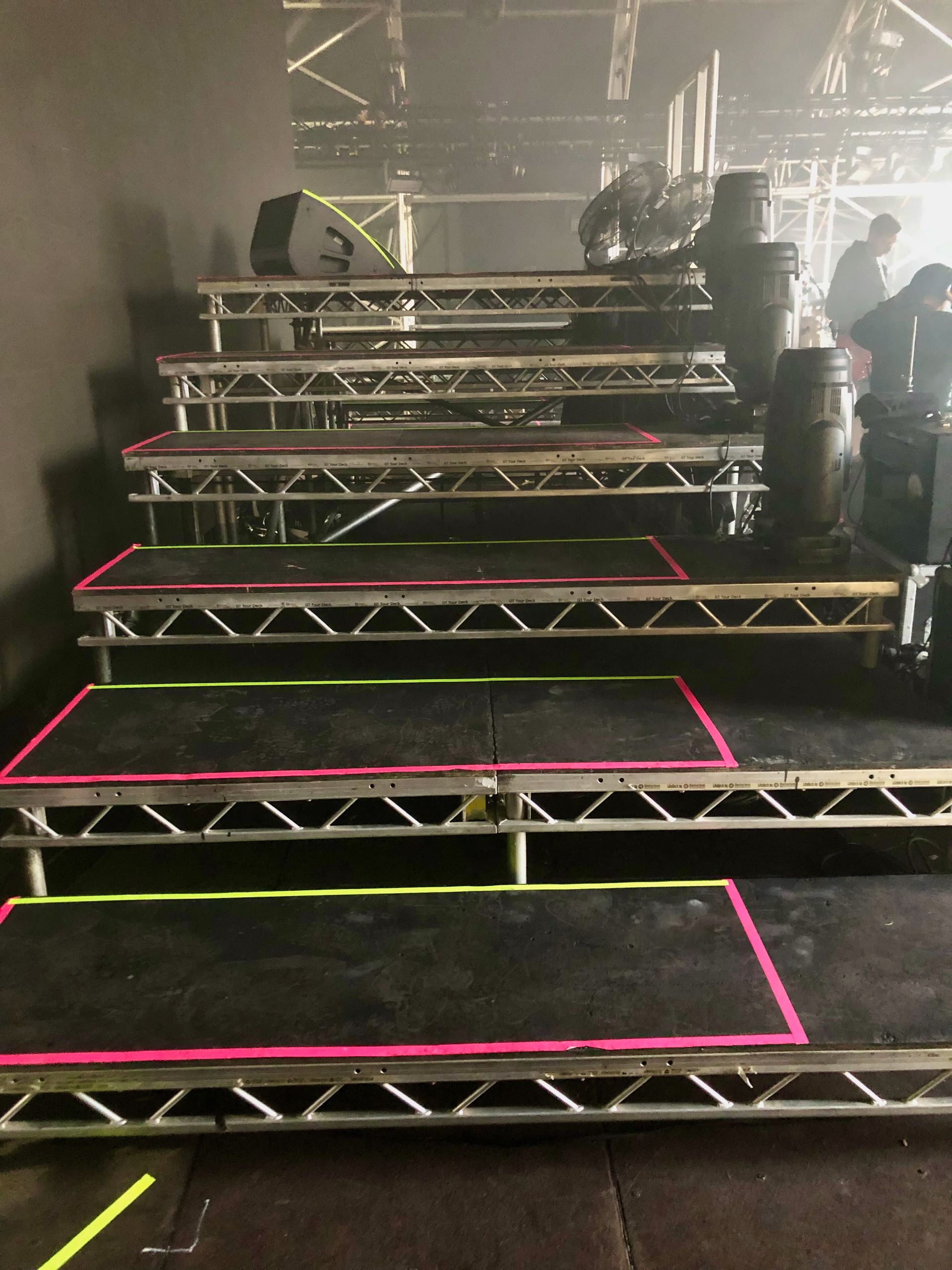 A row of steps made from Litedeck