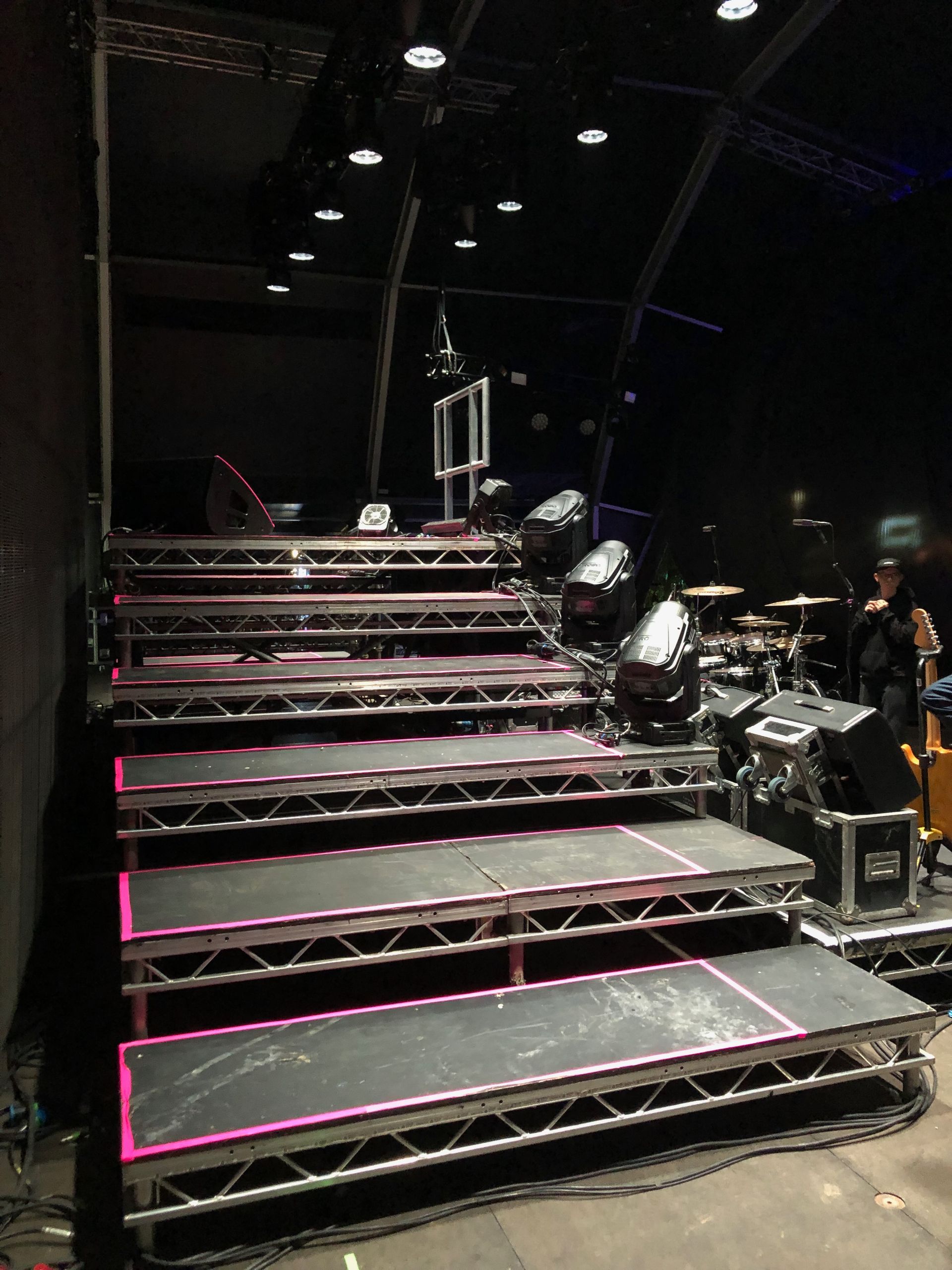 A row of steps made from Litedeck
