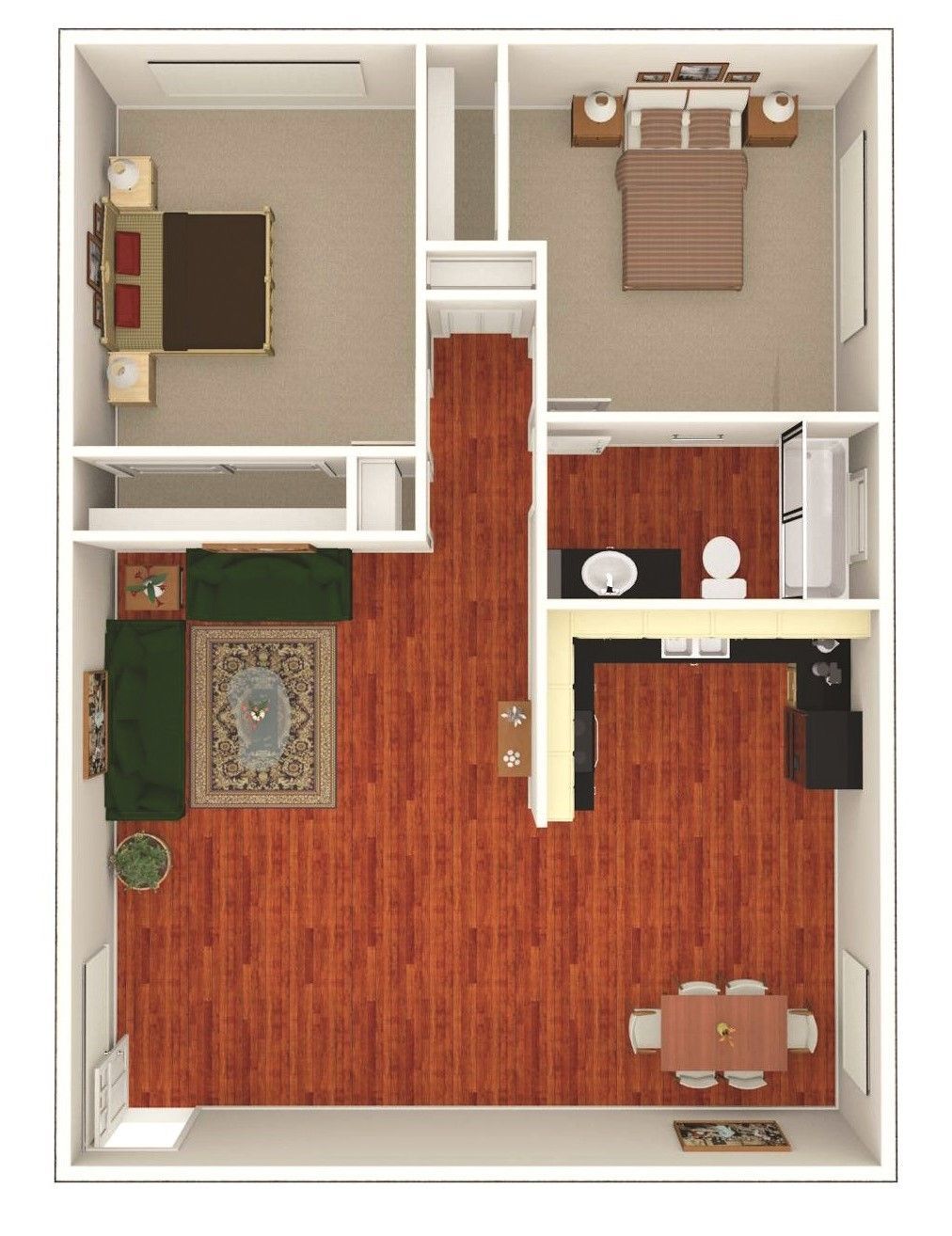 2 Bed | 1 Bath