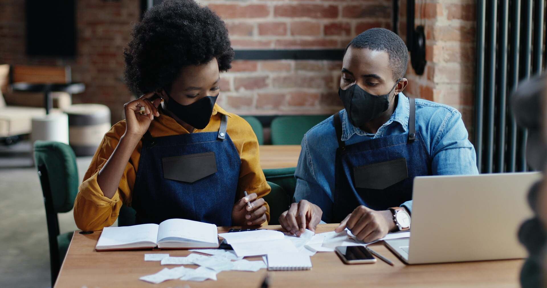 business owners managing marketing budget