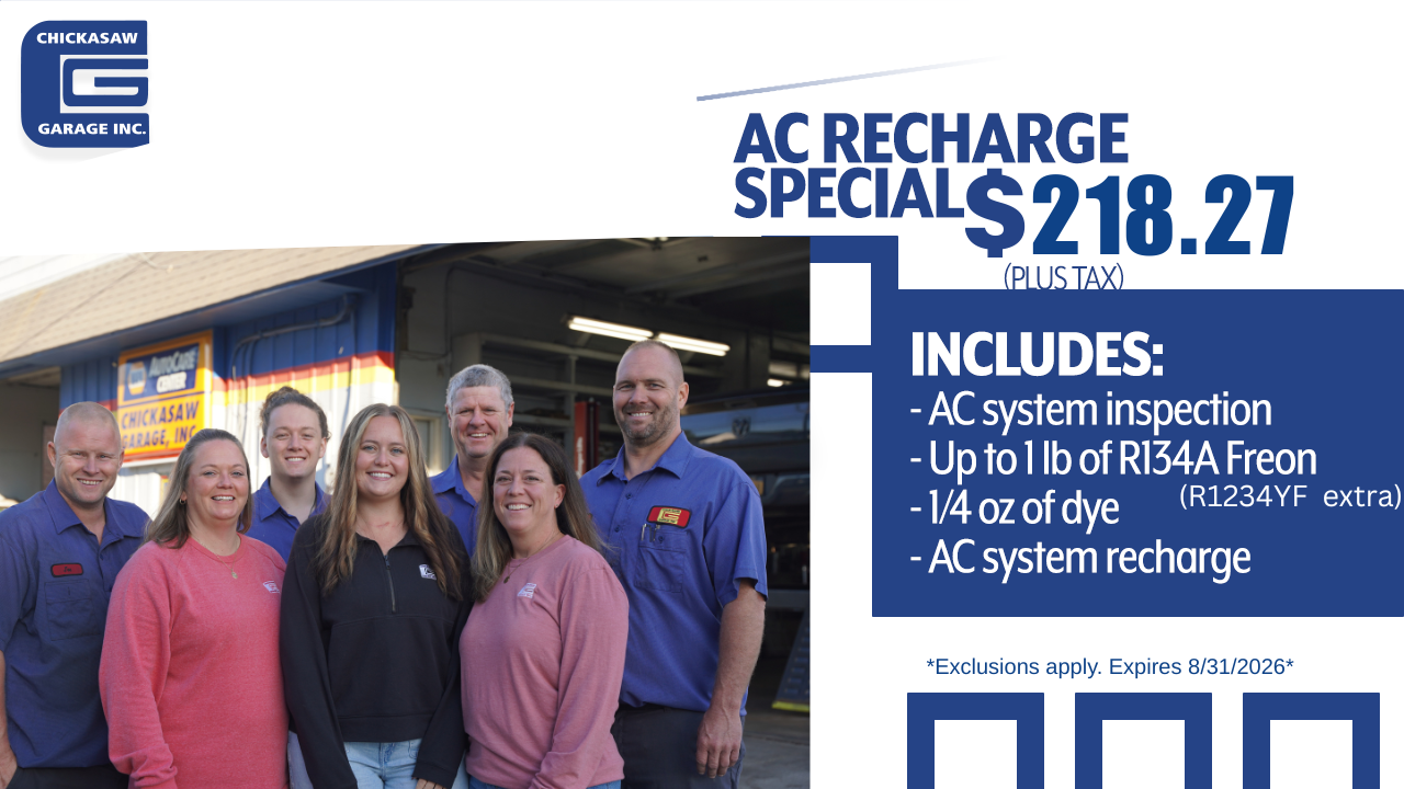Summer Special 10% Off Services | Chickasaw Garage