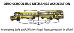 Logo for Ohio School Bus Mechanics Association: yellow school buses and a wrench icon. Text: 