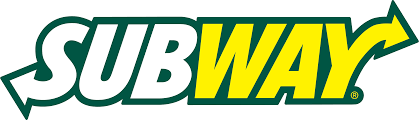 Subway logo in green and yellow on a white background