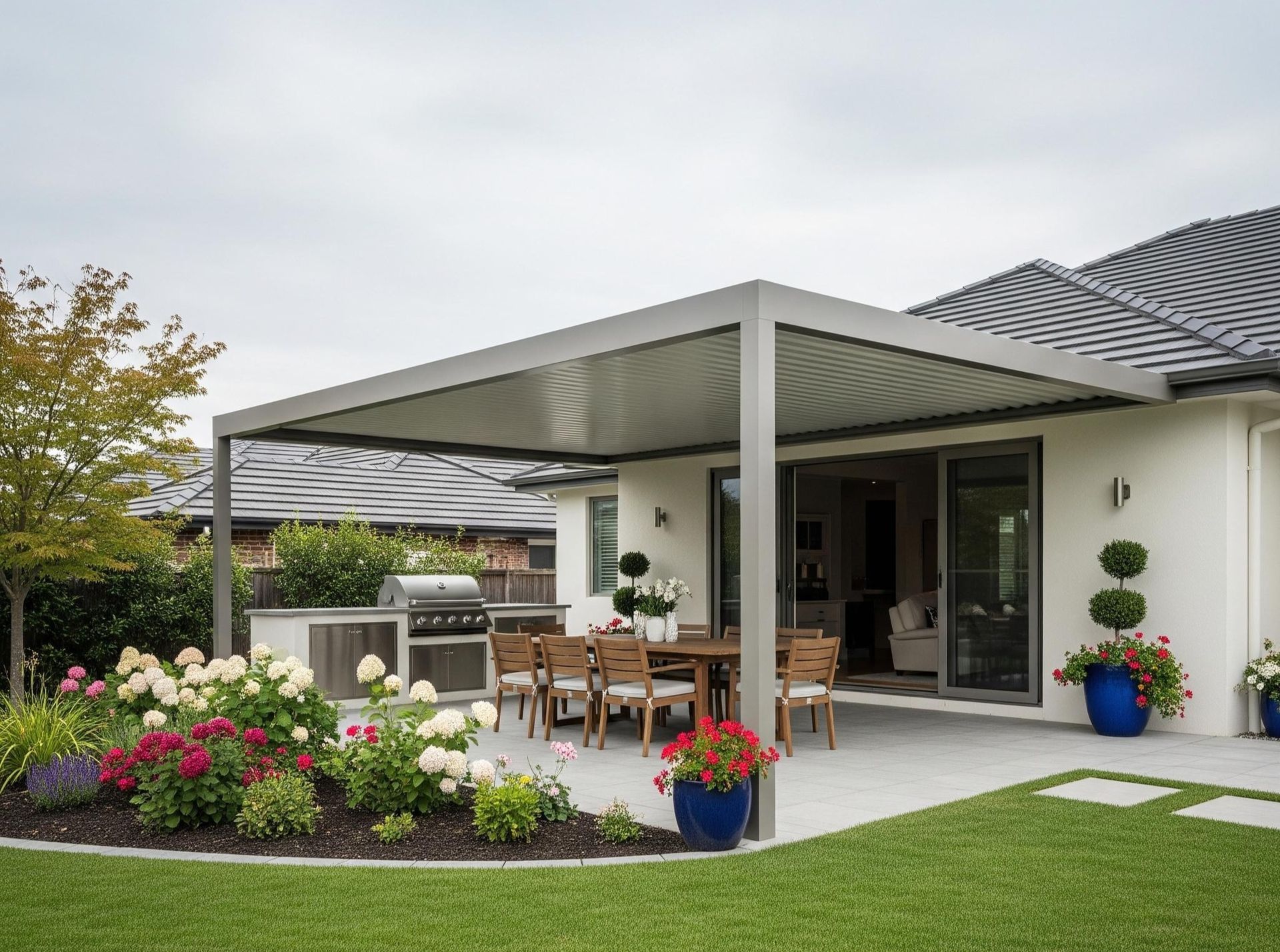 Custom aluminum patio cover project 
