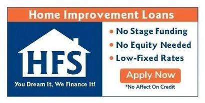HFS Financial button for financing HFS Financial outdoor project financing available